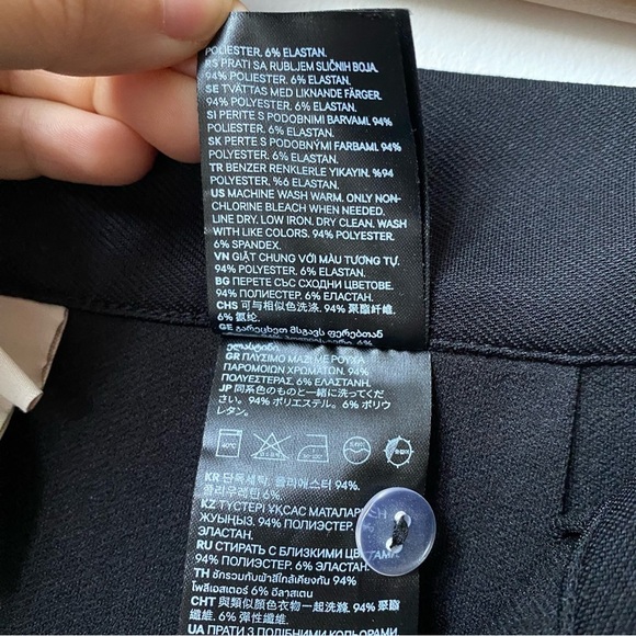 H&M Black Wide-Leg Pants size S - Picture 6 of 10